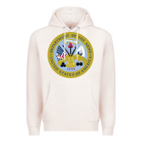 Pale Pink department of the army Premium Hoodie - linhVisuals