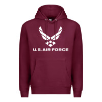 Burgundy us air force Premium Hoodie - linhVisuals
