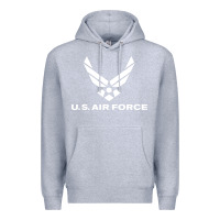 Heather Grey us air force Premium Hoodie - linhVisuals
