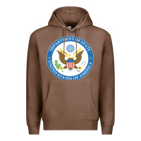Chestnut us department of state 2 Premium Hoodie - linhVisuals