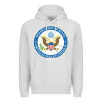 Dove Grey us department of state 2 Premium Hoodie - linhVisuals
