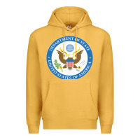 Mustard us department of state 2 Premium Hoodie - linhVisuals