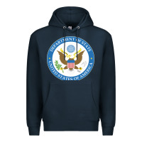 Navy us department of state 2 Premium Hoodie - linhVisuals