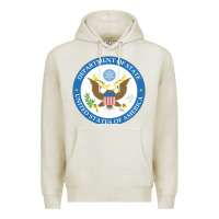 Oatmeal Heather us department of state 2 Premium Hoodie - linhVisuals
