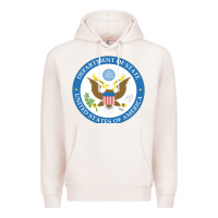 Pale Pink us department of state 2 Premium Hoodie - linhVisuals