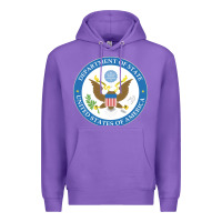 Purple us department of state 2 Premium Hoodie - linhVisuals