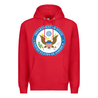 Red us department of state 2 Premium Hoodie - linhVisuals
