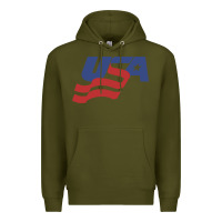 Army Green usa hockey simple Premium Hoodie - linhVisuals