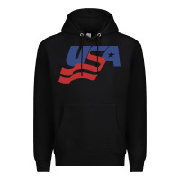 Black usa hockey simple Premium Hoodie - linhVisuals