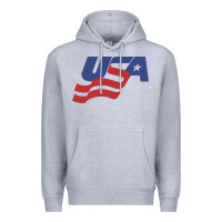 Heather Grey usa hockey simple Premium Hoodie - linhVisuals