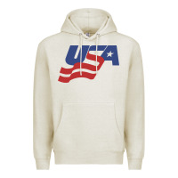 Oatmeal Heather usa hockey simple Premium Hoodie - linhVisuals