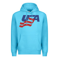 Ocean Blue usa hockey simple Premium Hoodie - linhVisuals