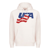 Pale Pink usa hockey simple Premium Hoodie - linhVisuals