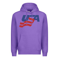 Purple usa hockey simple Premium Hoodie - linhVisuals