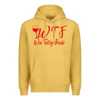 Antique Gold wine tasting friends Premium Hoodie - linhVisuals