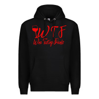 Black wine tasting friends Premium Hoodie - linhVisuals