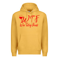 Mustard wine tasting friends Premium Hoodie - linhVisuals