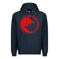 Navy fenrir wolf of odin Premium Hoodie - linhVisuals