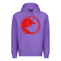 Purple fenrir wolf of odin Premium Hoodie - linhVisuals