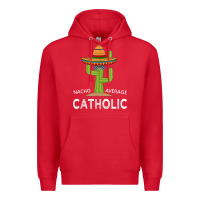 Red fun catholicism humor meme saying  funny catholic t shirt Premium Hoodie - linhVisuals
