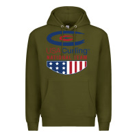 Army Green usa curling team Premium Hoodie - linhVisuals