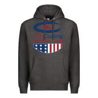 Charcoal Heather usa curling team Premium Hoodie - linhVisuals
