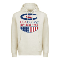 Oatmeal Heather usa curling team Premium Hoodie - linhVisuals