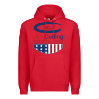 Red usa curling team Premium Hoodie - linhVisuals