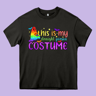 This Is My Straight Person Costume Pride Lgbtq Heavy Core Tee Designed By Bundleandbundleshop