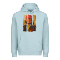 Blue Mist geronimo apache warrior native american t shirt Premium Hoodie - linhVisuals