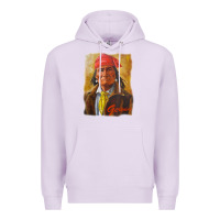 Lilac geronimo apache warrior native american t shirt Premium Hoodie - linhVisuals