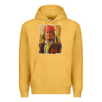 Mustard geronimo apache warrior native american t shirt Premium Hoodie - linhVisuals