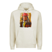 Oatmeal Heather geronimo apache warrior native american t shirt Premium Hoodie - linhVisuals