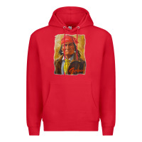 Red geronimo apache warrior native american t shirt Premium Hoodie - linhVisuals