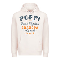 Pale Pink Mens Poppi Like a Regular Grandpa Funny Fathers Day Premium Hoodie - linhVisuals