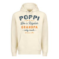 Sandshell Mens Poppi Like a Regular Grandpa Funny Fathers Day Premium Hoodie - linhVisuals