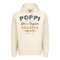 Tofu Mens Poppi Like a Regular Grandpa Funny Fathers Day Premium Hoodie - linhVisuals