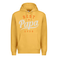 Mustard Mens Best Papa Ever Funny Fathers Day Premium Hoodie - linhVisuals