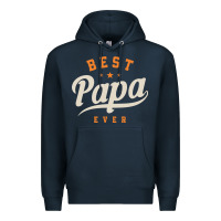 Navy Mens Best Papa Ever Funny Fathers Day Premium Hoodie - linhVisuals