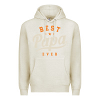 Oatmeal Heather Mens Best Papa Ever Funny Fathers Day Premium Hoodie - linhVisuals