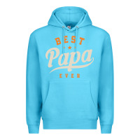 Ocean Blue Mens Best Papa Ever Funny Fathers Day Premium Hoodie - linhVisuals
