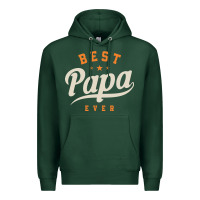 Sports Green Mens Best Papa Ever Funny Fathers Day Premium Hoodie - linhVisuals