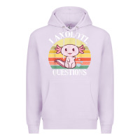 Lilac i axolotl questions funny axolotl costume for axolotl lovers t shirt Premium Hoodie - linhVisuals