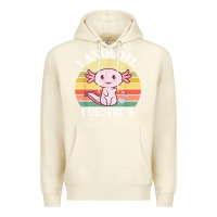 Sandshell i axolotl questions funny axolotl costume for axolotl lovers t shirt Premium Hoodie - linhVisuals