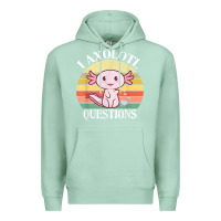 Seafoam i axolotl questions funny axolotl costume for axolotl lovers t shirt Premium Hoodie - linhVisuals