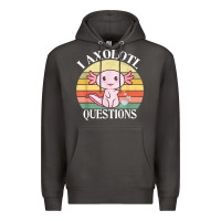 Smoke i axolotl questions funny axolotl costume for axolotl lovers t shirt Premium Hoodie - linhVisuals