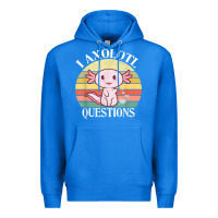 True Royal i axolotl questions funny axolotl costume for axolotl lovers t shirt Premium Hoodie - linhVisuals