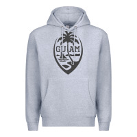 Heather Grey guam seal guam flag usa guamanian chamorro gifts pullover hoodie Premium Hoodie - linhVisuals