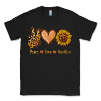 Black Peace Love Sunshine Classic Tee - Jasminsmagicworld