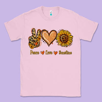 Peace Love Sunshine Classic Tee Designed By Jasminsmagicworld
